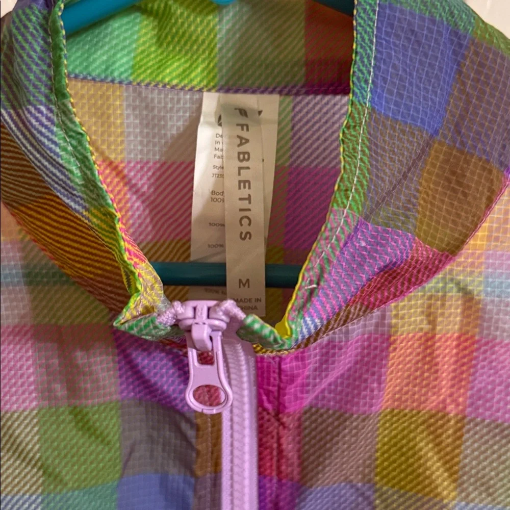 Fabletics Multicolor Plaid Jacket size M - Picture 3 of 4